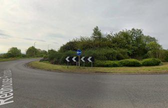 Road closed after three-car crash at roundabout in Kirkcaldy