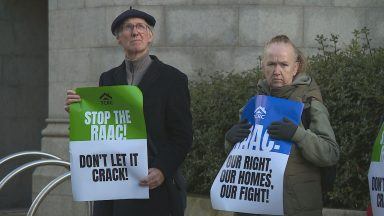 RAAC affected residents protest in Aberdeen