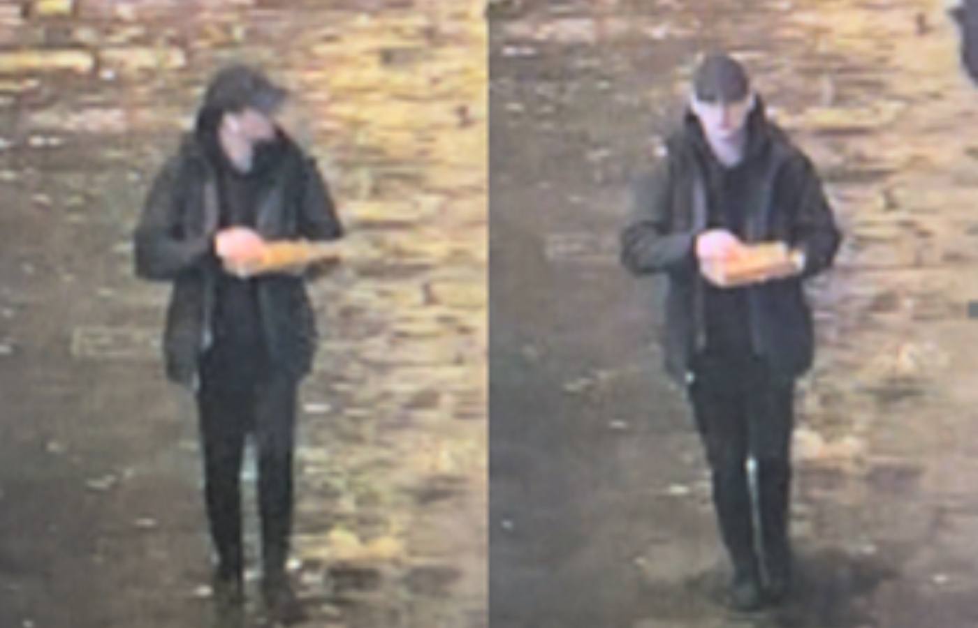 Police are urging the man in the images or anyone who has information on his identity to contact them.
