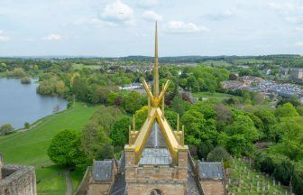 Linlithgow spire gleams in gold again following £400,000 restoration