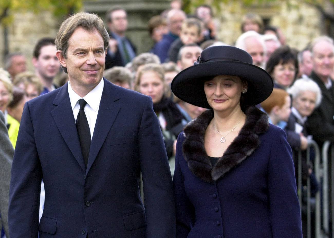 Tony and Cherie Blair were among the attendees at Donald Dewar’s funeral (Ben Curtis/PA).