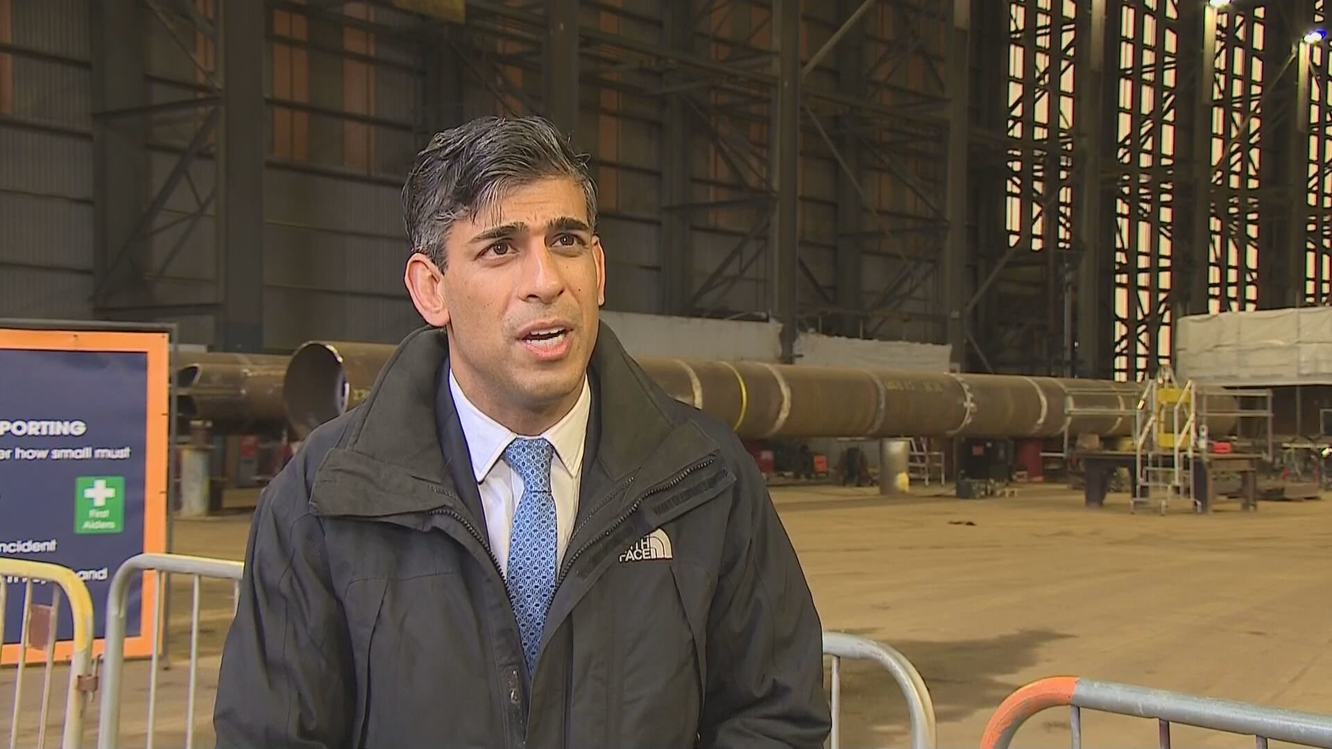 Rishi Sunak spoke to STV News while on a visit to the village of Nigg in Easter Ross.