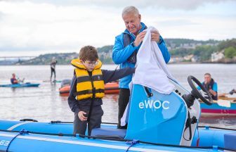 Wormit Boating Club in Fife becomes first in UK to unveil electric safety vessel