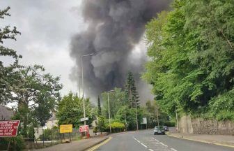 Firefighters battle blaze after industrial unit bursts into flames in Perth
