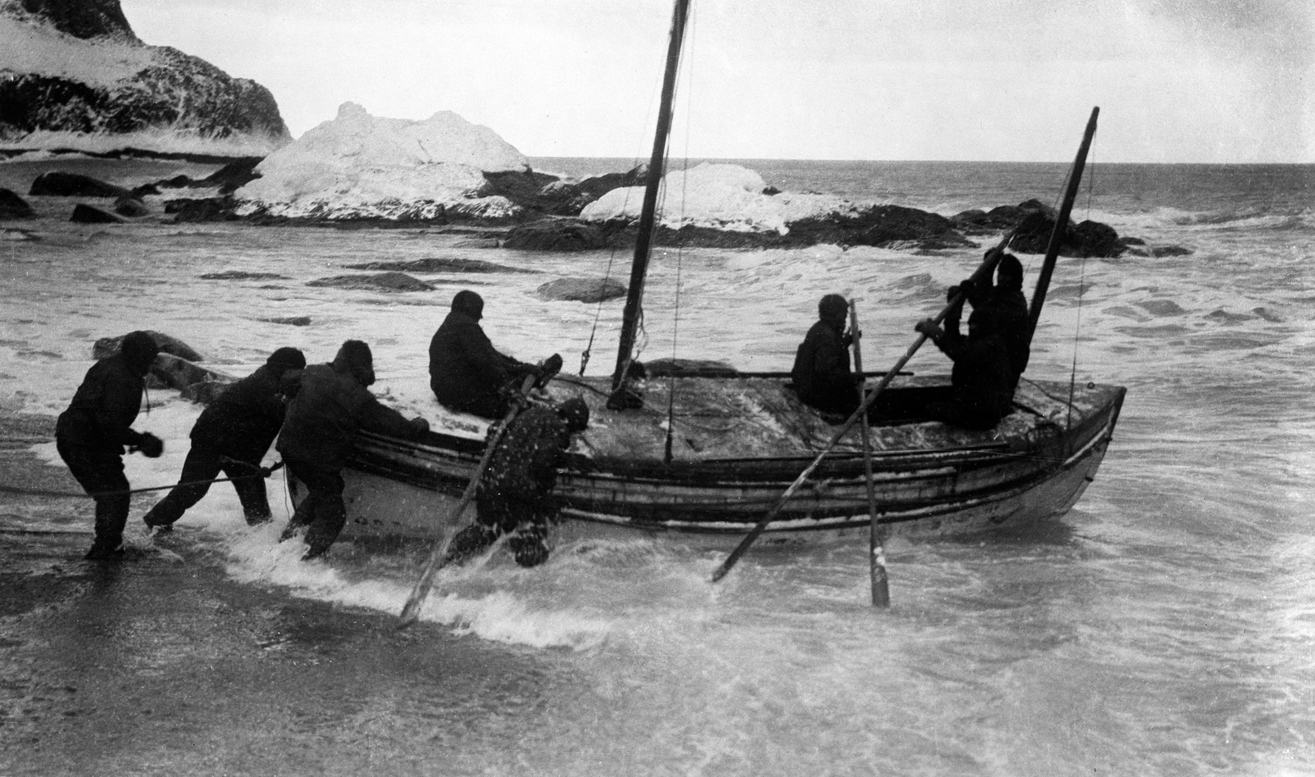 Sir Ernest Shackleton on South Georgia 