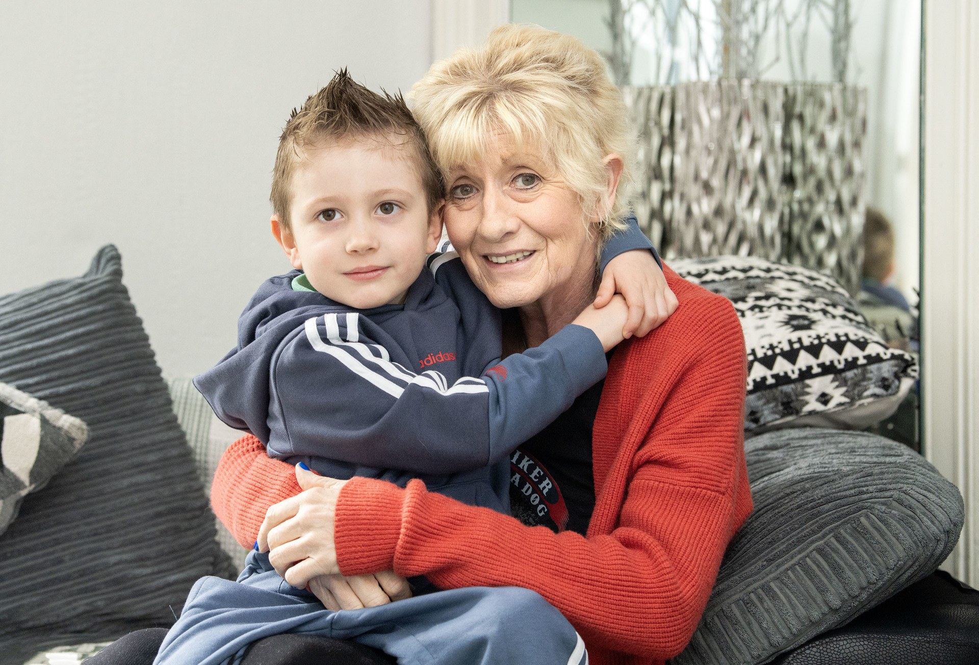 Louise McGregor, 67, and grandson Bennett age four.  (Louise Martin)