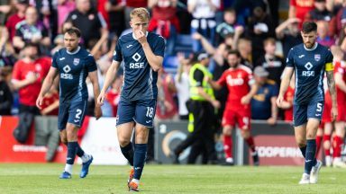 Ross County face relegation play-off after drawing against 10-man Aberdeen