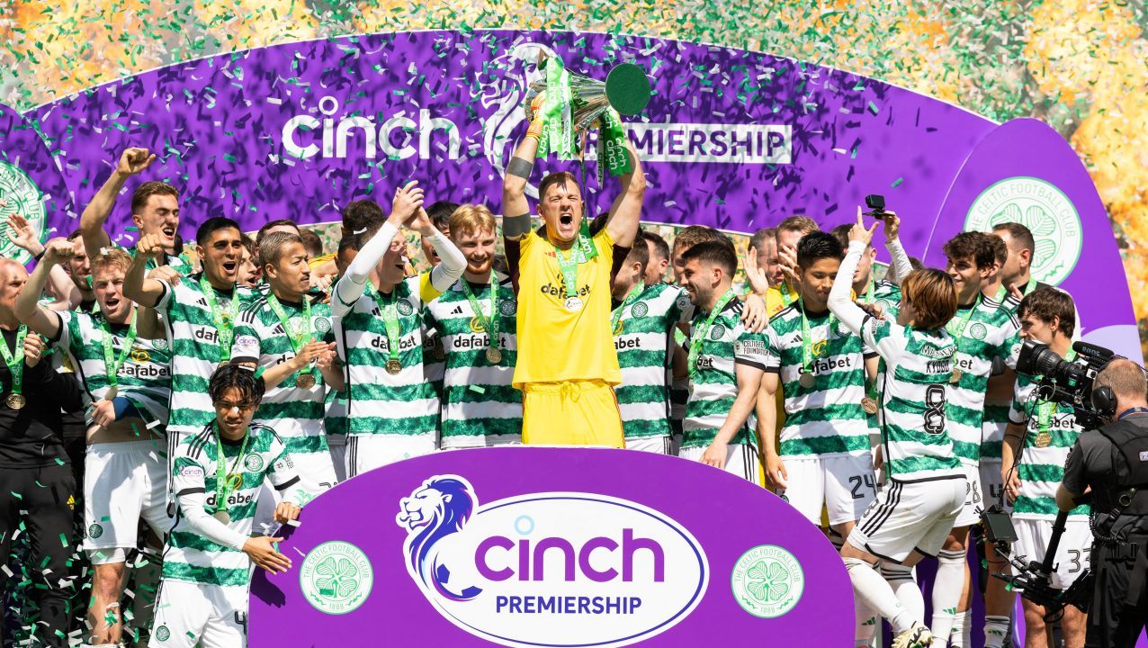 Champions Celtic wrap up campaign with Hart-warming win over battling St Mirren