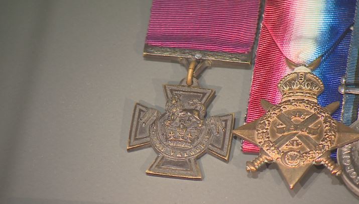 Lance Corporal David Finlay's Victoria Cross medal.