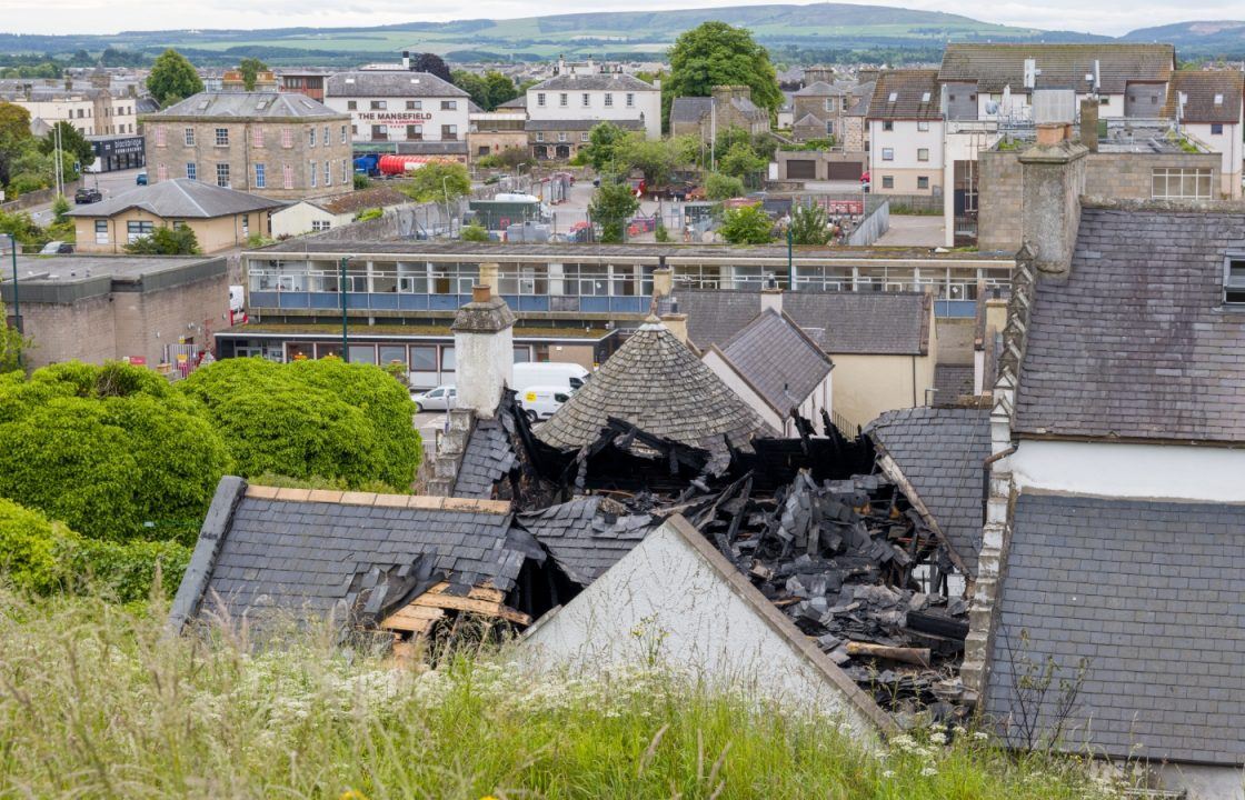 Dozens of firefighters battle blaze which broke out overnight at Ladyhill House hotel in Moray