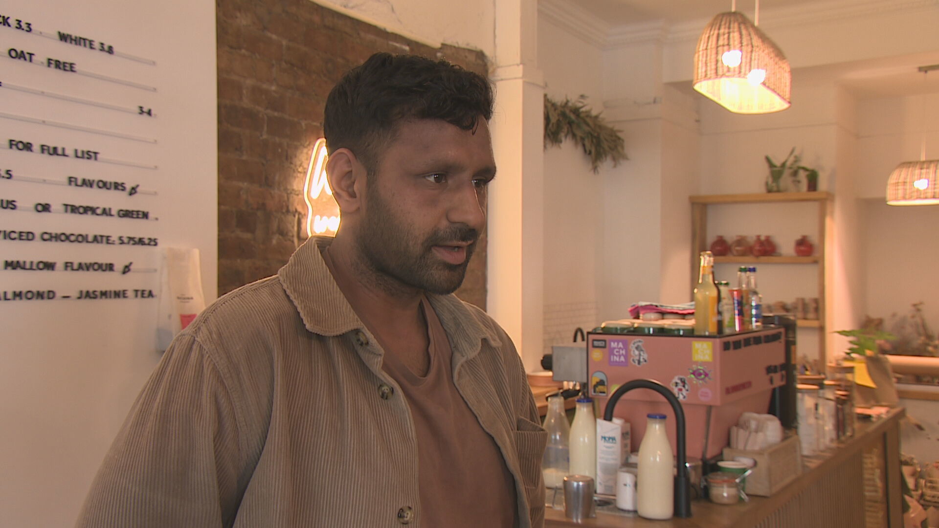 Coffee shop owner Gurpreet Rai is preparing for the Taylor Swift rush