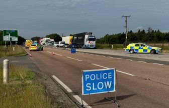 Man in hospital after being hit by lorry on A90 as drivers urged to avoid the area