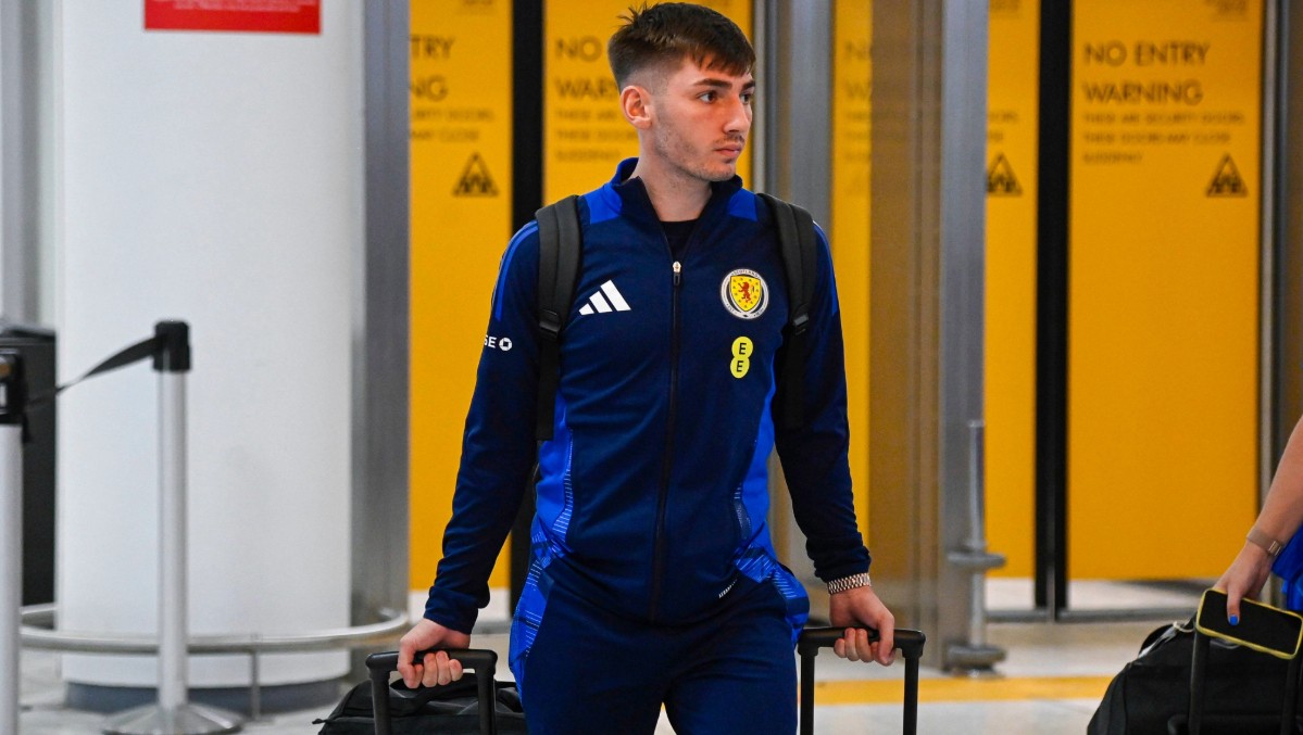 Billy Gilmore was a bright spark in midfield for Scotland. 