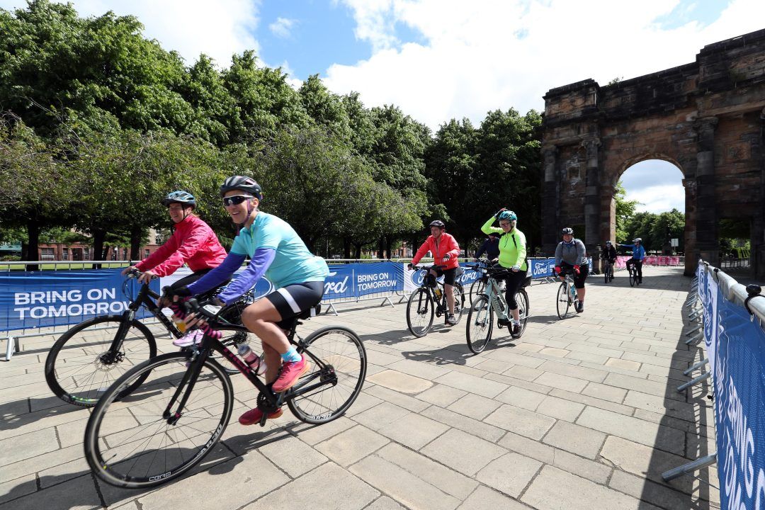 Hundreds of Glasgow cyclists enjoy traffic-free roads as part of inaugural cycling event