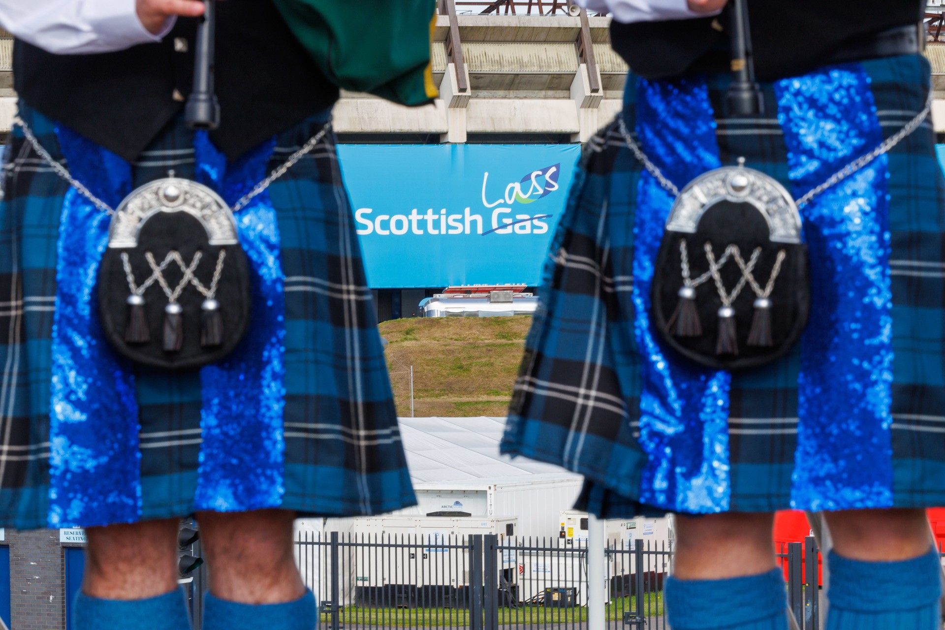 Scottish Gas switched its stadium signage to ‘Scottish Lass’ to greet the singer and celebrate her roots