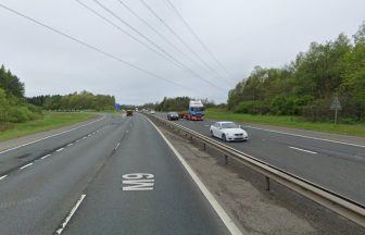 Cyclist fighting for life after being hit by Audi on major M9 motorway near Falkirk