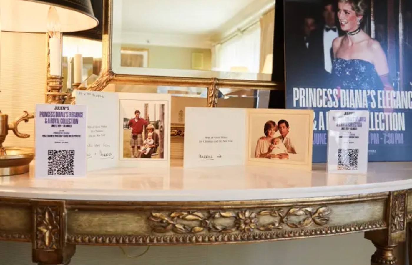 Handwritten cards feature in Princess Diana’s Elegance & A Royal Collection auction