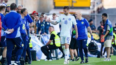 Liam Cooper limps off in Scotland’s Euro 2024 warm-up win over Gibraltar in Faro
