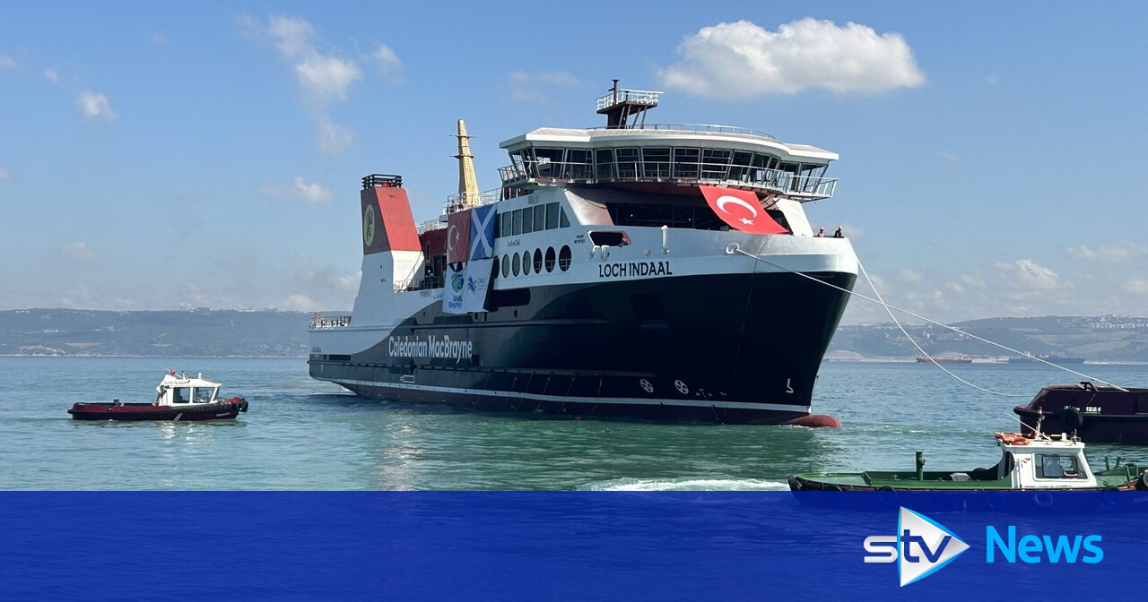 CalMac ferry launched at Turkish shipyard ahead of delivery in Scotland