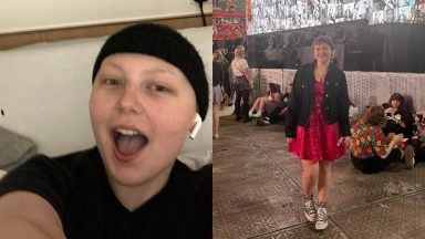 Fan, 17, who listened to Taylor Swift during cancer treatment enjoys gig