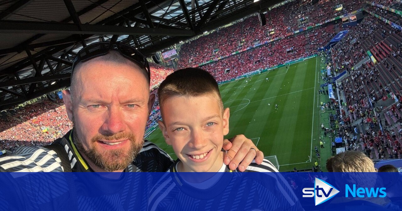 Dad who went viral after taking son to watch Scotland at Euros ‘confident of win’