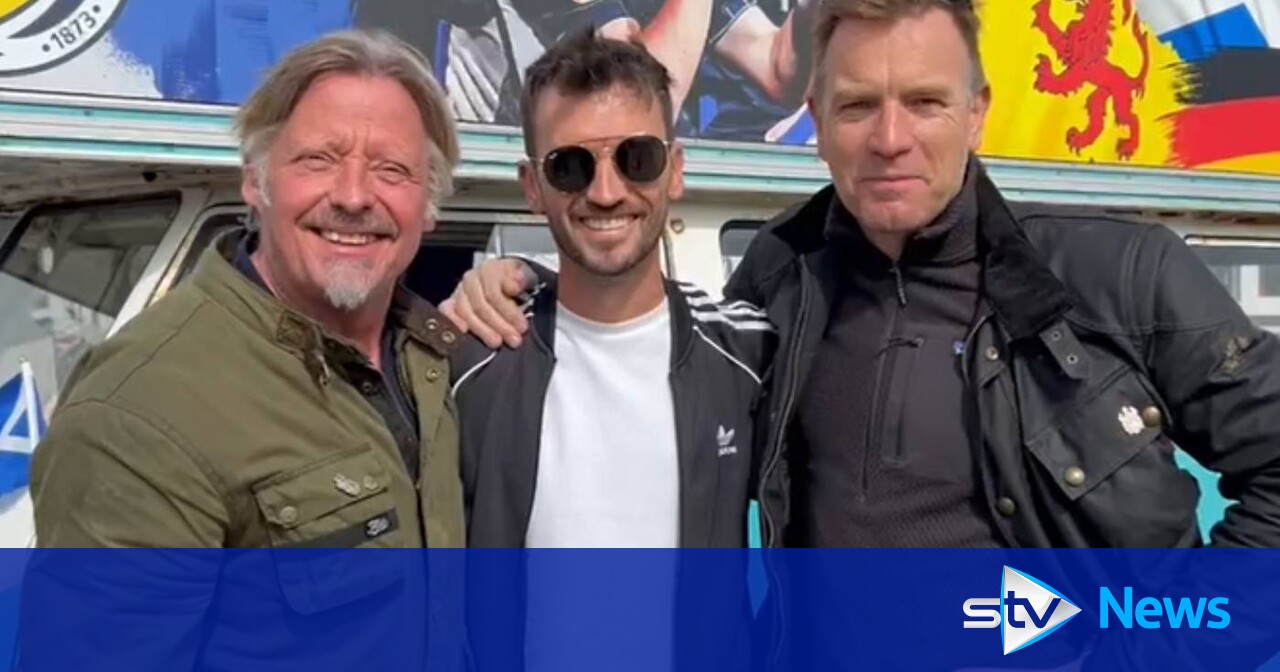 Ewan McGregor in awe of Scotland fan’s journey to Euros in camper van