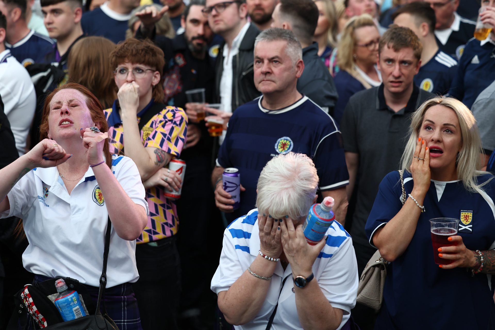 Misery for Scotland fans as men's side thrashed 5-1 by hosts Germany at Euro 2024 opener (Jeff Mitchell/Getty)