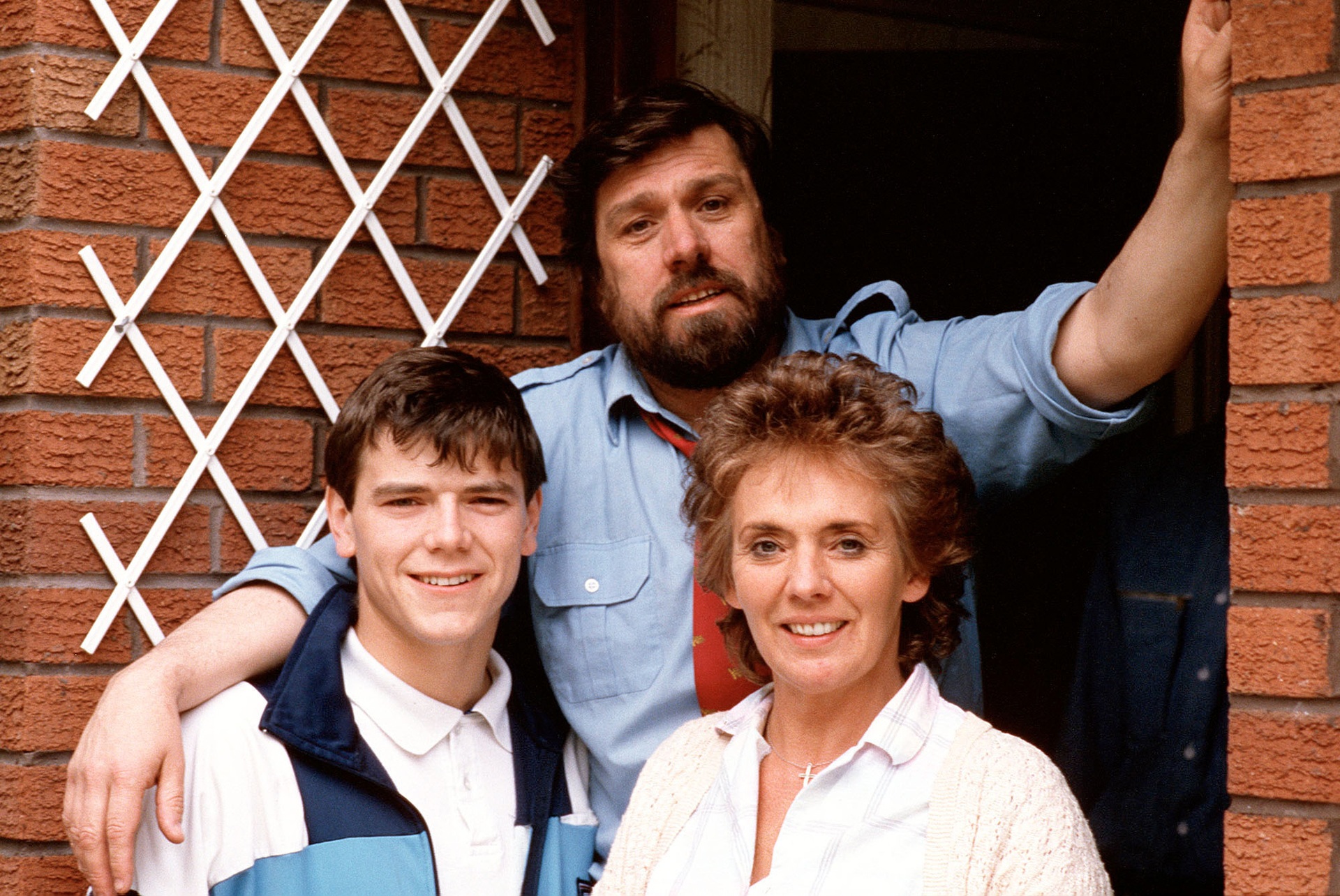 Damon, Bobby and Sheila Grant in Brookside (Merseyside Studios)