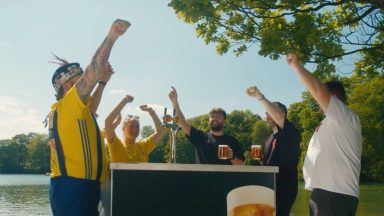 Stag party wins Tennent’s race from Scotland to Germany for Euro 2024