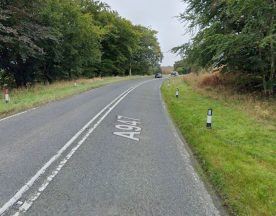 Two people taken to hospital following crash on A947 near Fyvie in Aberdeenshire