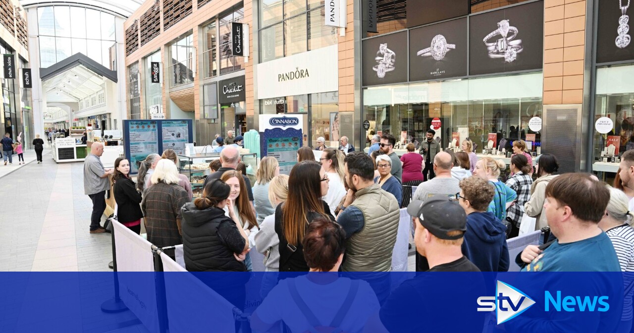 Scots queue for hours to get their hands on Cinnabons