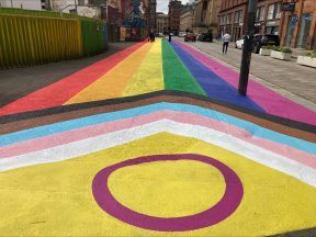 New mural measuring 70 metres unveiled in Merchant City in Glasgow ahead of Pride celebrations