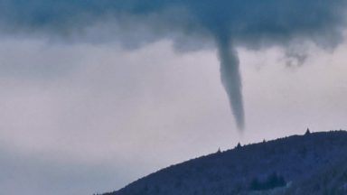 Nessie hunter records the moment ‘mini tornado’ forms above Loch Ness