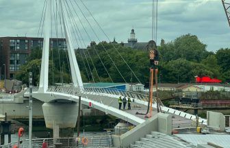 Fixed span of Govan to Partick swing bridge in Glasgow installed ahead of autumn opening