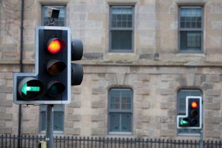 Glasgow traffic lights in darkness after power cut in city centre