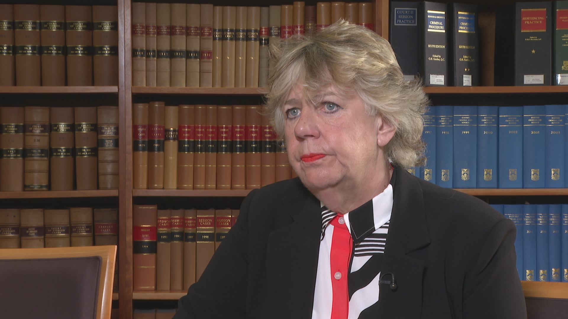 Chairwoman of the council, Lord Justice Clerk Lady Dorrian