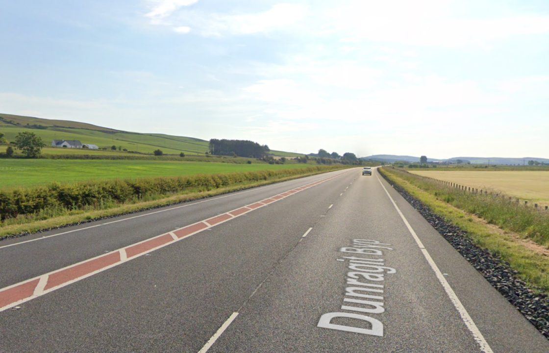 Man fighting for life and dog dead after three-vehicle crash on A75