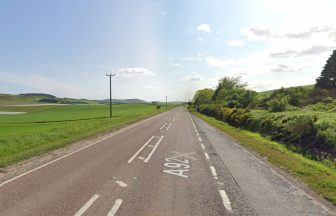 Three taken to hospital after crash involving motorbike and car on A92
