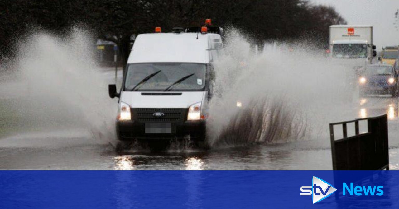 Fallen trees and flooding cause disruption as hurricane remnants batter Scotland