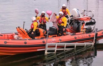 Helensburgh lifeboat called out to River Clyde rescue only to find deflated pink balloons