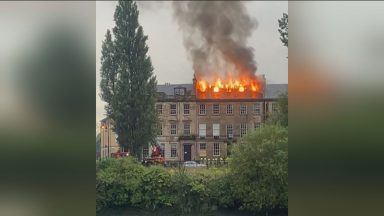 Fire rips through B-listed Carlton Place buildings