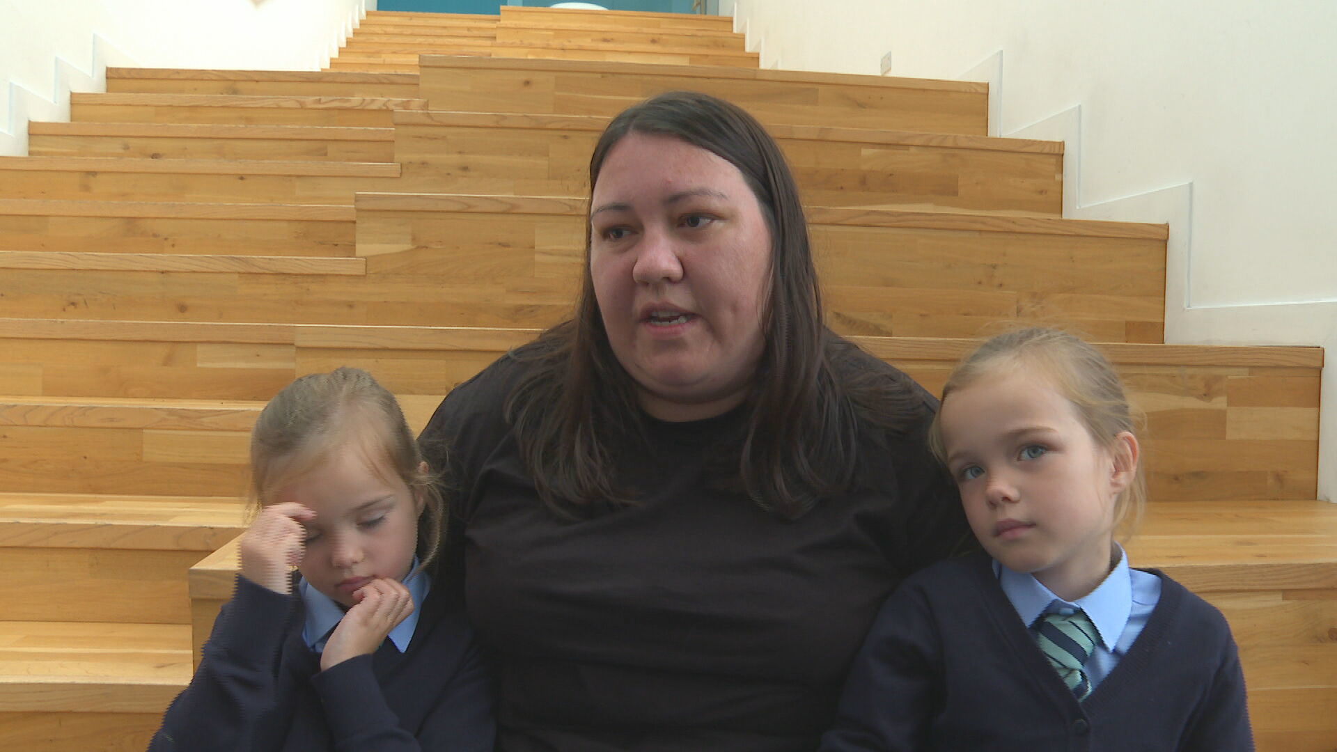 Mum Margaret with kids Nicole and Demi