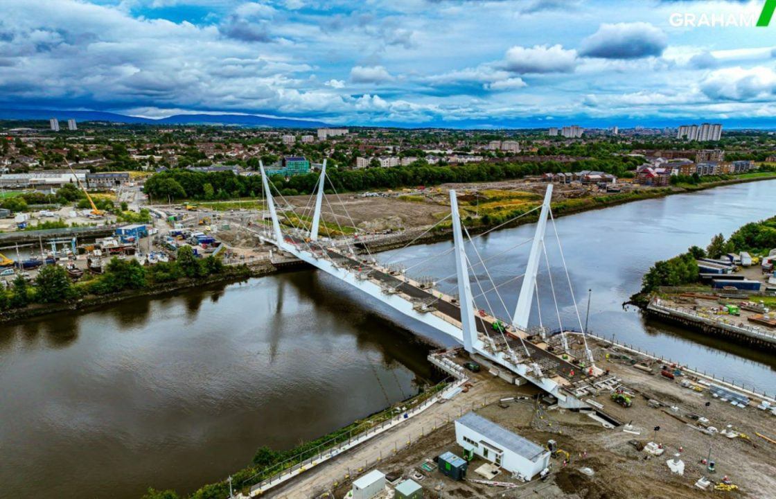 Opening and closing bridge which links towns is tested for first time