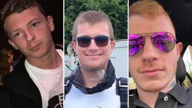 Devastated families pay tribute to three men killed Falkirk in car crash