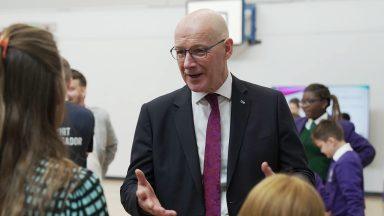 First Minister John Swinney welcomes grandson