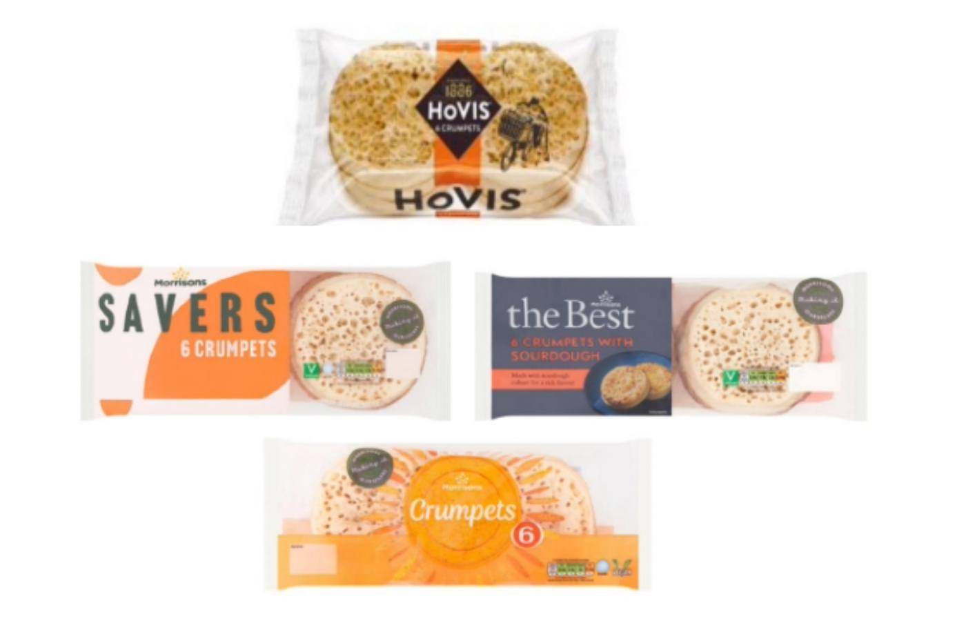 Morrisons and Hovis crumpets are being recalled over fears they may contain metal.