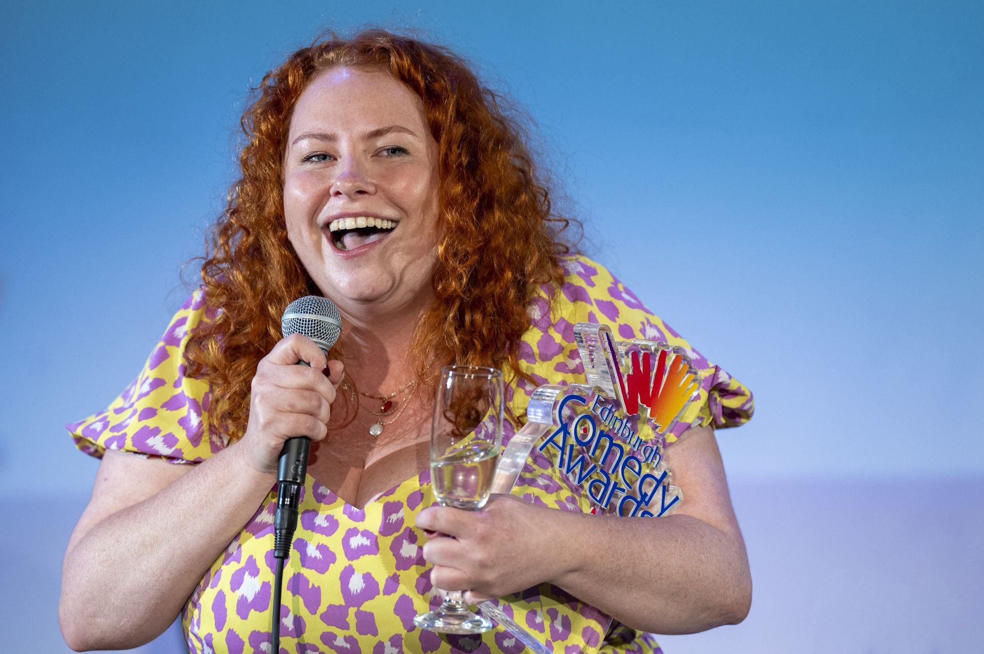 Amy Gledhill, winner of the Don and Eleanor Taffner Best Comedy Show award at the Edinburgh Comedy Awards, at the Ghillie Dhu, Edinburgh..