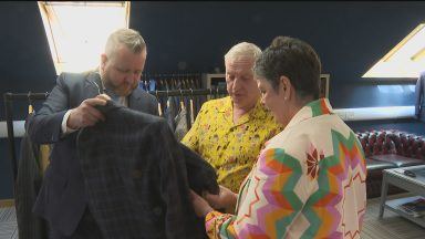 Charity helping provide men with suits for job interviews