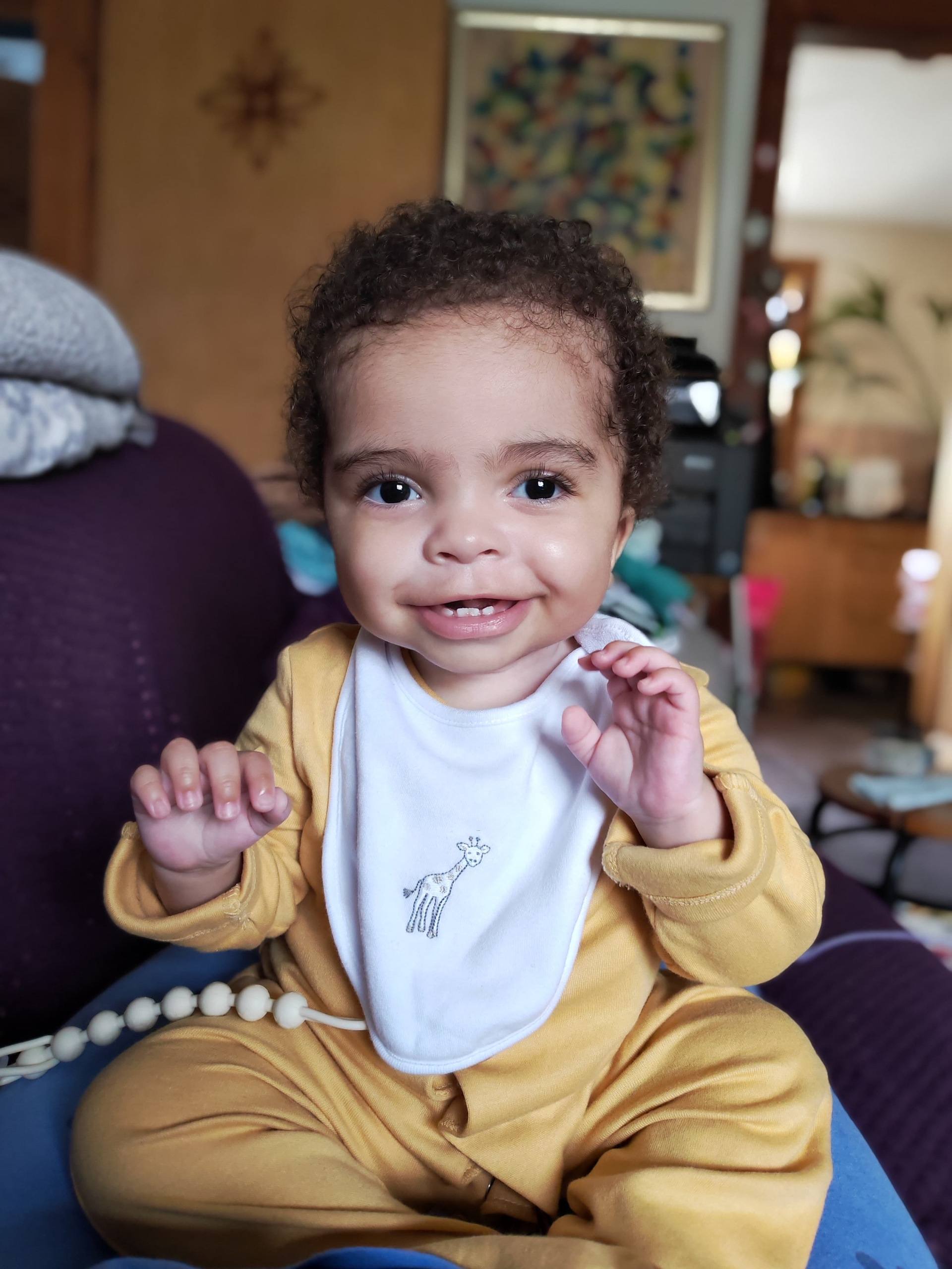 River celebrates his first birthday at home after spending his first 320 days of life in the Royal Hospital for Children, Glasgow.