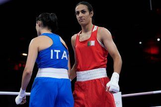 Boxer at the centre of gender controversy wins Olympic fight in just 46 seconds